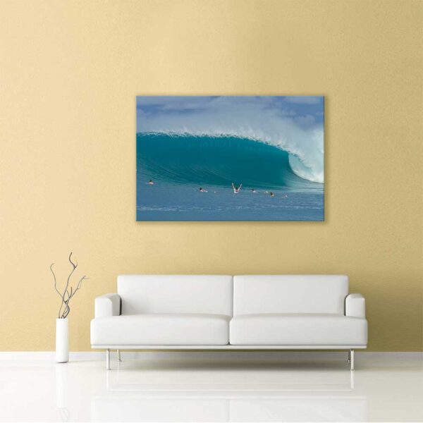 Another Canvas wall hanging of Big day and Huge wave at "The Office" HTs also known as Lances Right