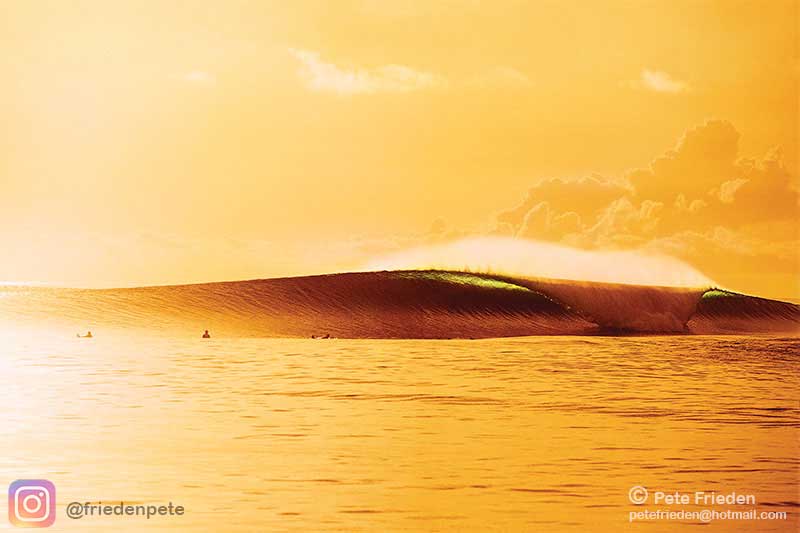 One of the most published surf photos ever 
The Golden Indo wave